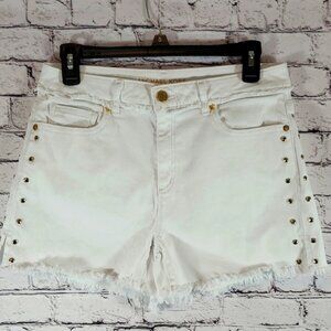 Michael Kors White Studded Women's Shorts Size 6